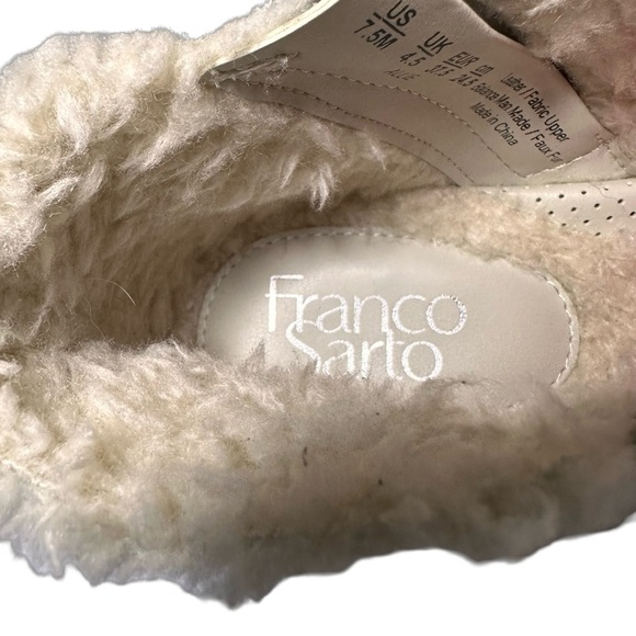 Franco Sarto Womens L-Anoro Beige Suede Platform Ankle Booties Sneakers - Picture 7 of 11